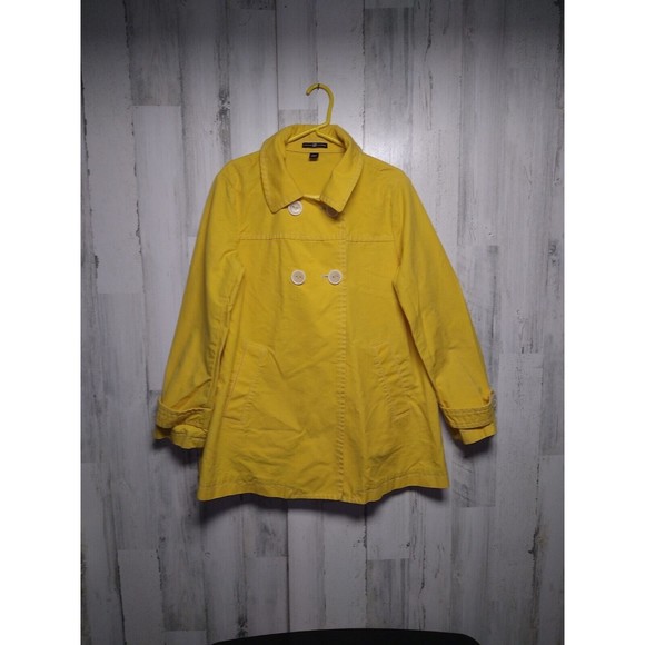 GAP Jackets & Coats The Gap Womens Bright Yellow Retro Rain Jacket
